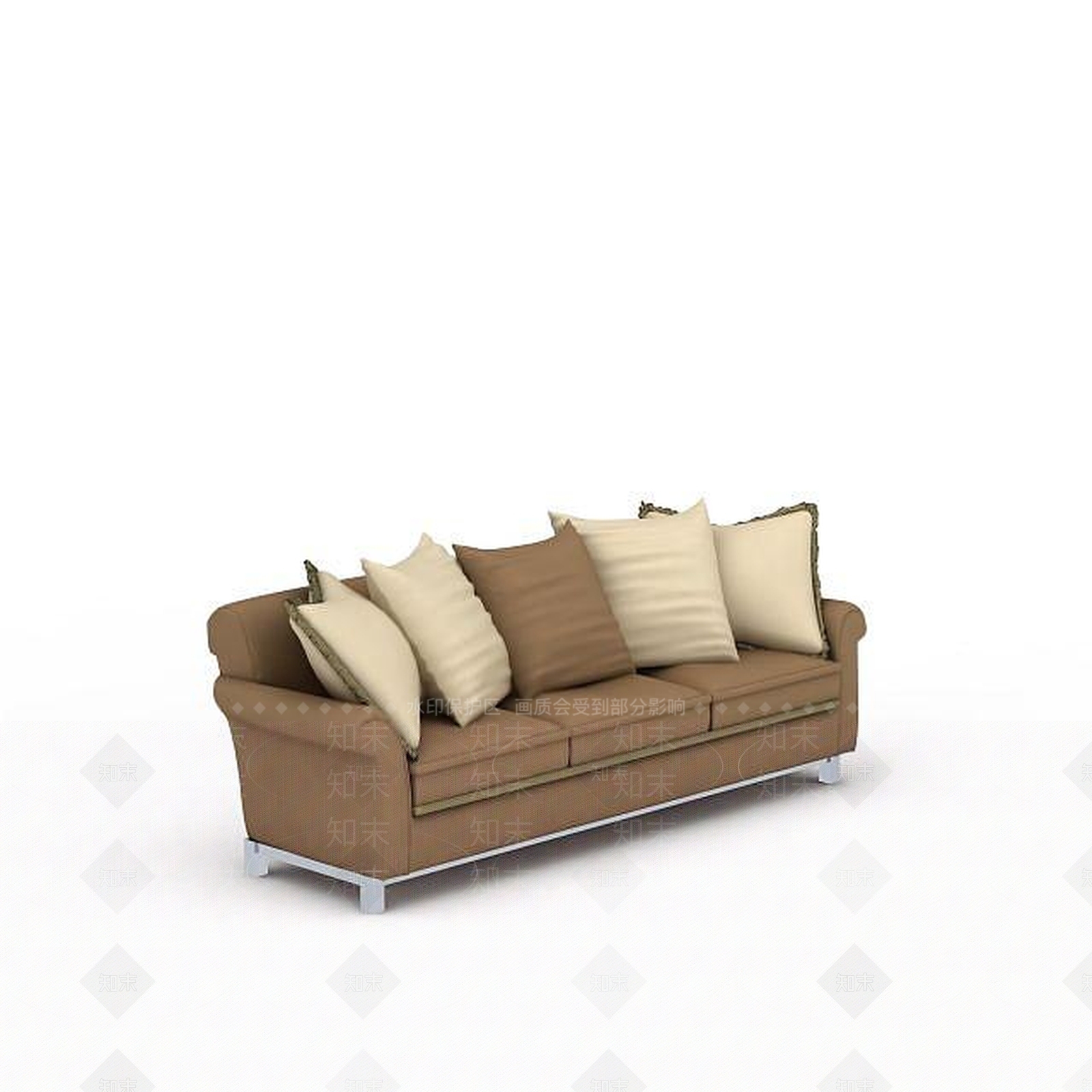 现代双人沙发3D模型下载【ID:1198093793】