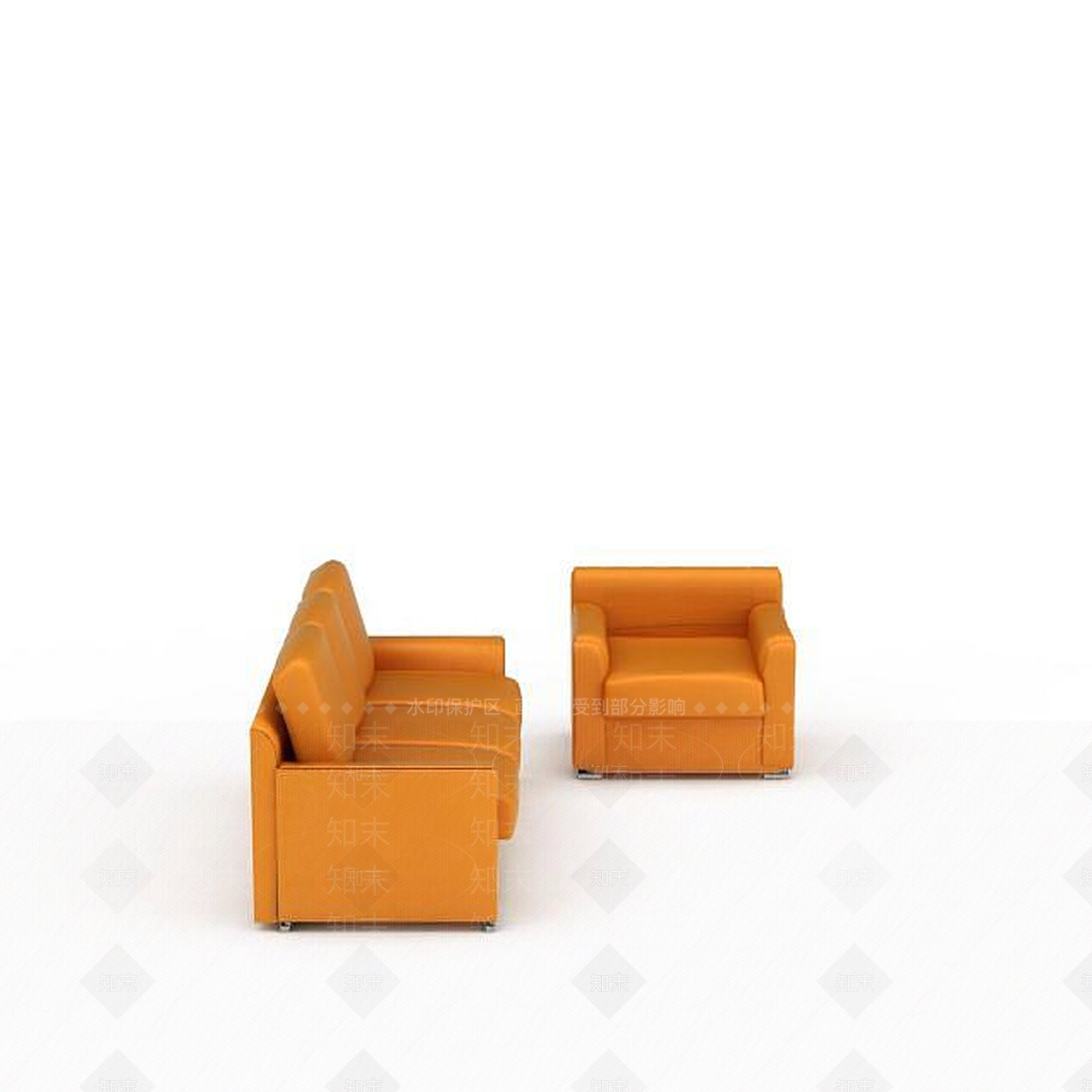 现代双人沙发3D模型下载【ID:1198093857】