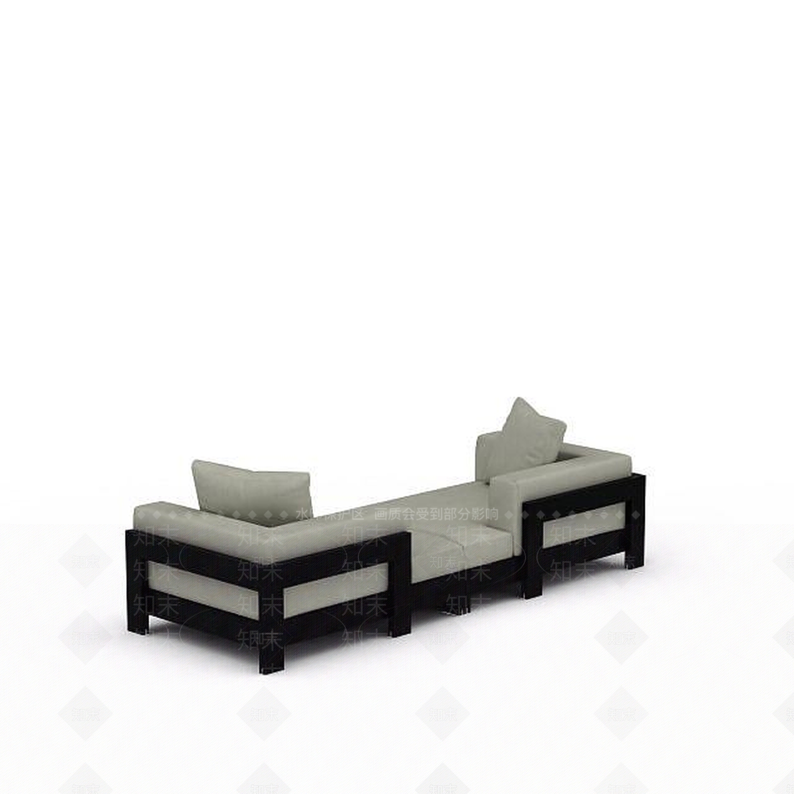 现代双人沙发3D模型下载【ID:1198094166】