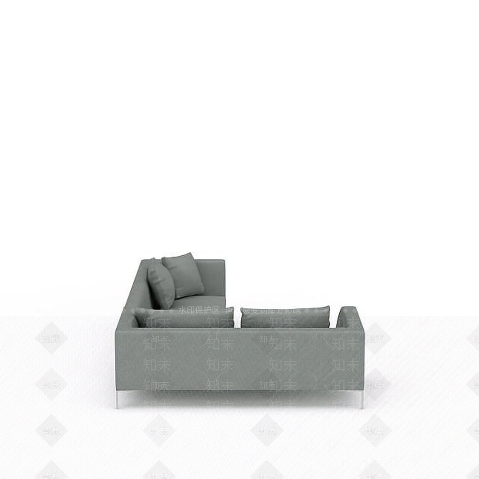 现代双人沙发3D模型下载【ID:1198094270】