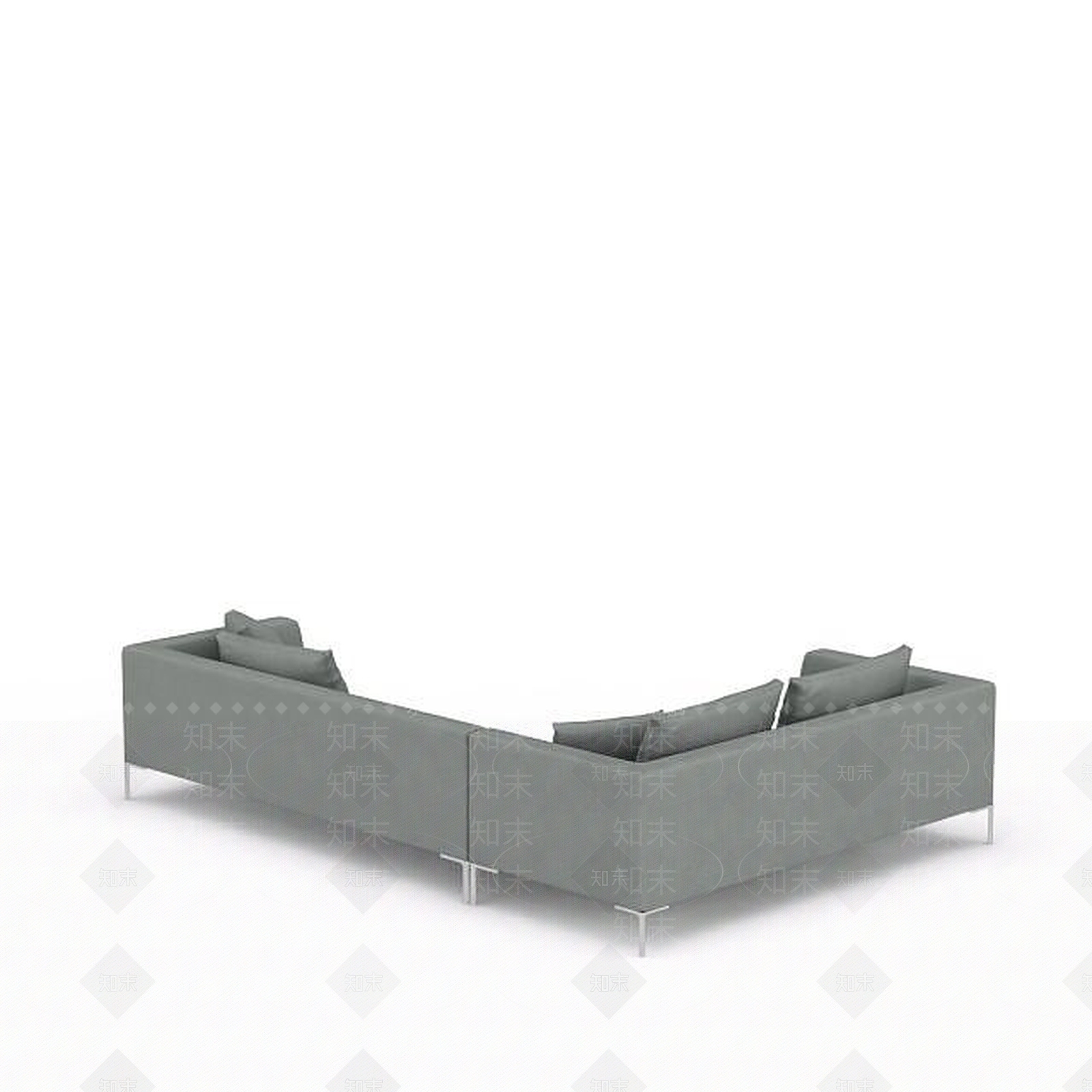 现代双人沙发3D模型下载【ID:1198094270】