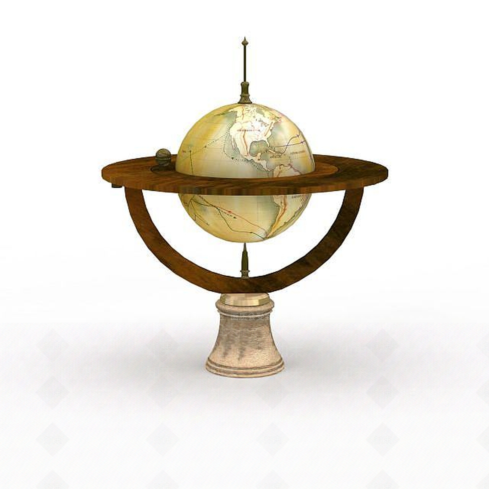 现代摆件组合3D模型下载【ID:1198094331】