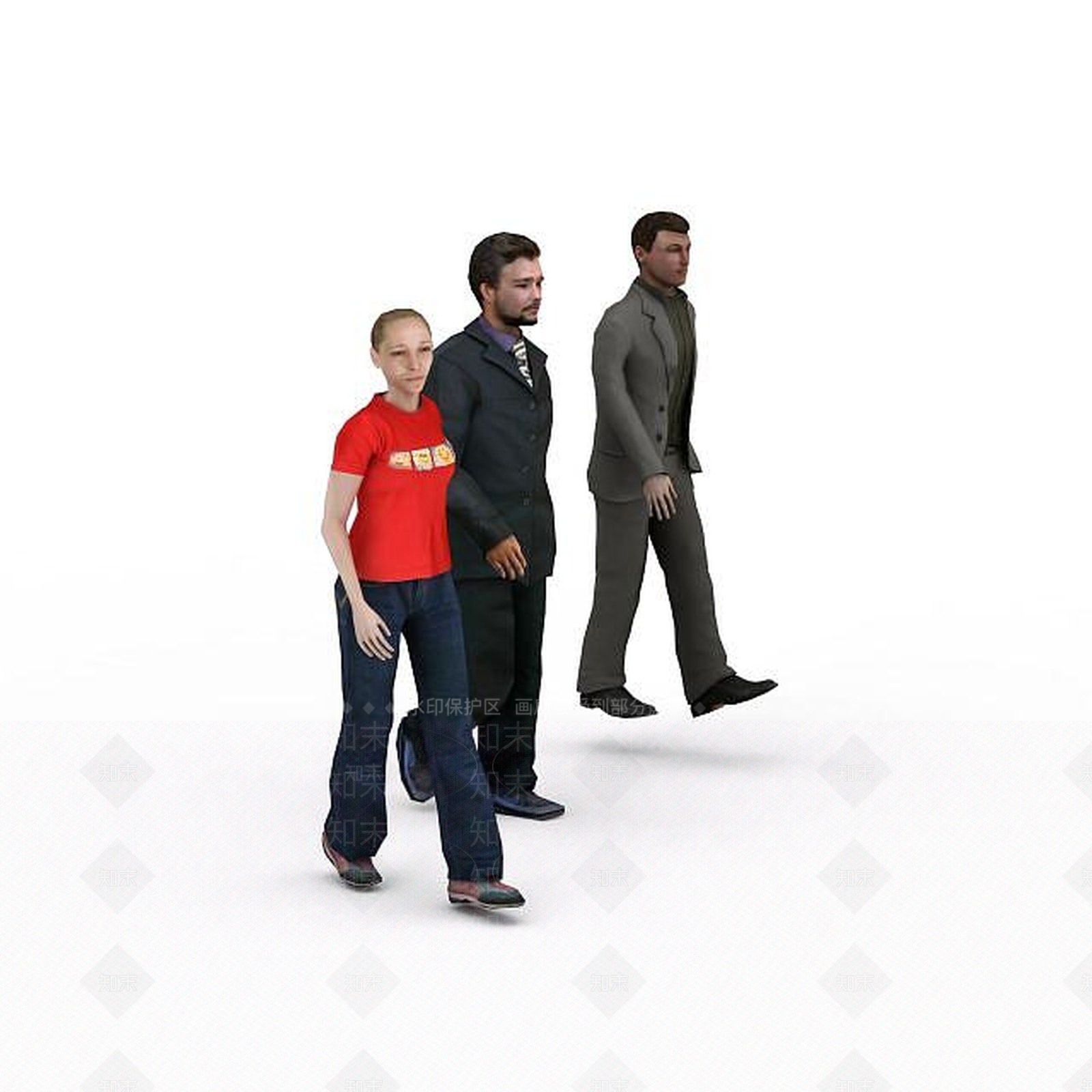 现代虚拟人物3D模型下载【ID:1198095106】