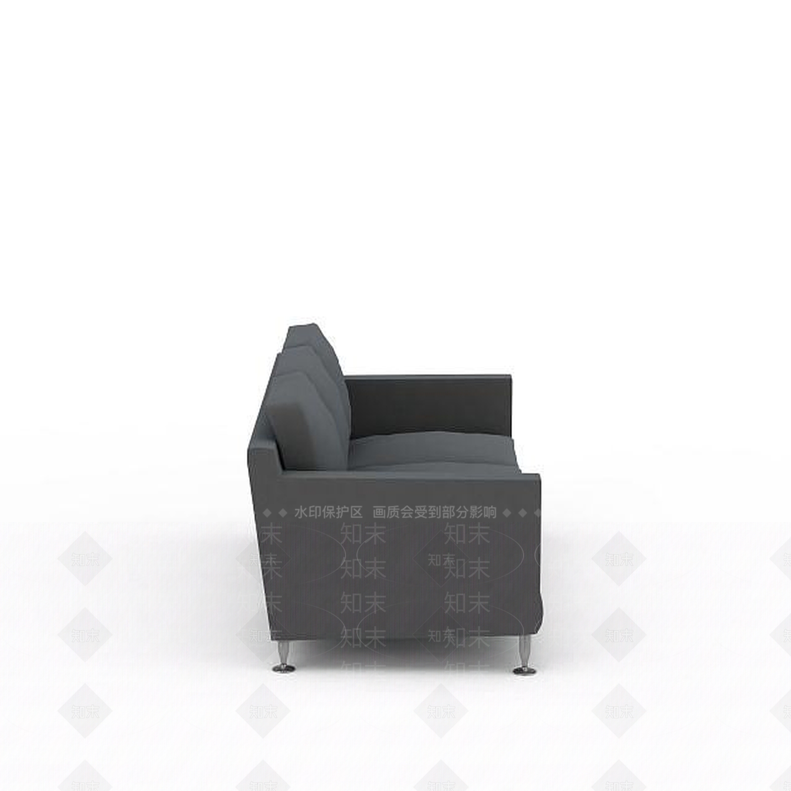 现代双人沙发3D模型下载【ID:1198095406】