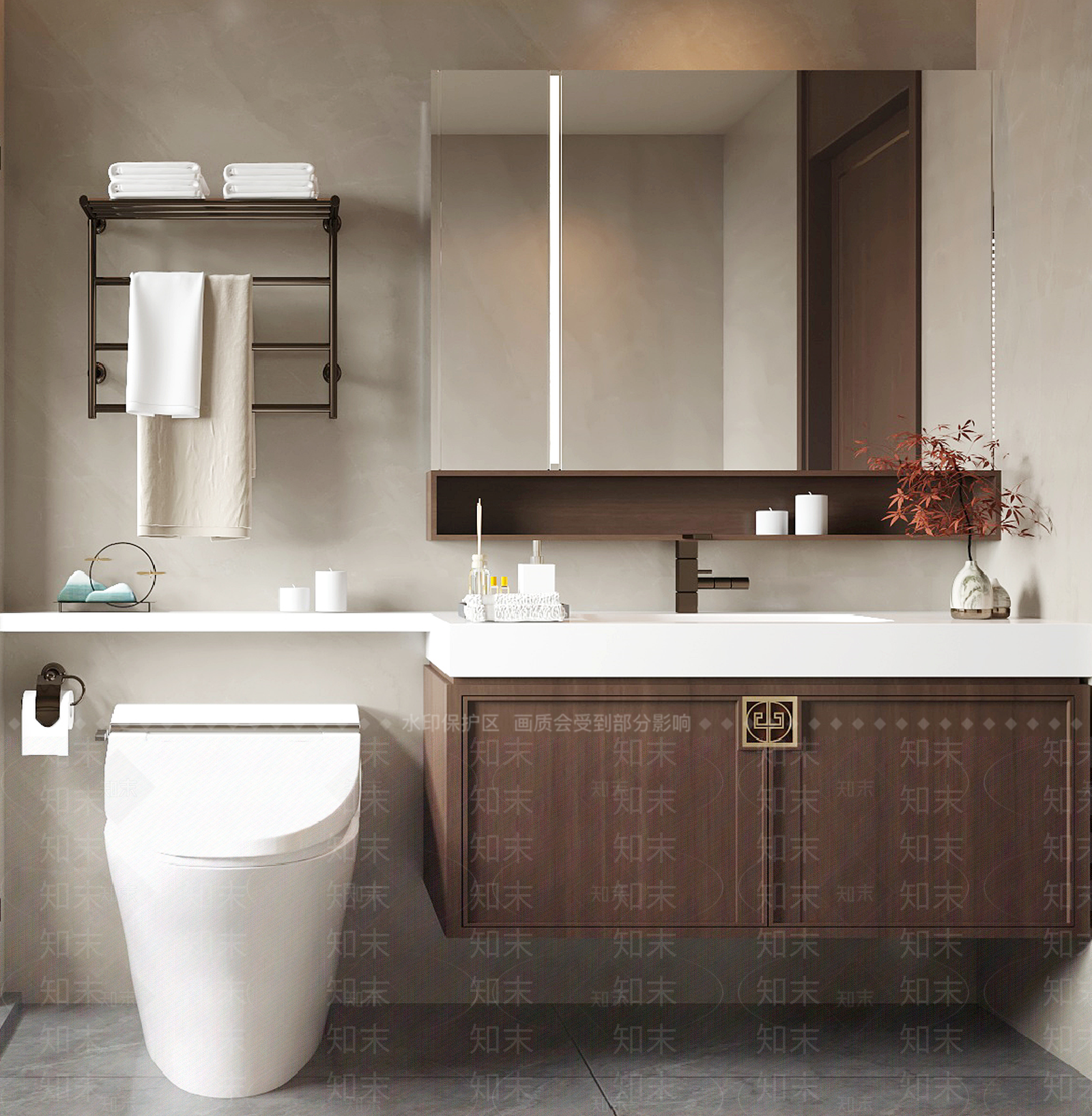 浴室柜3D模型下载【ID:1198096151】