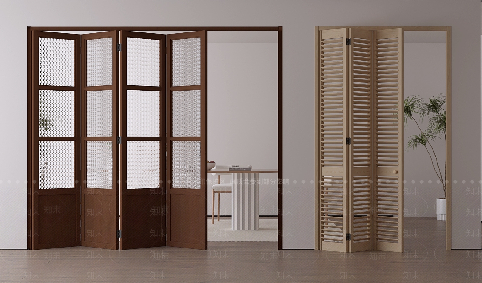 现代折叠门3D模型下载【ID:1198106071】