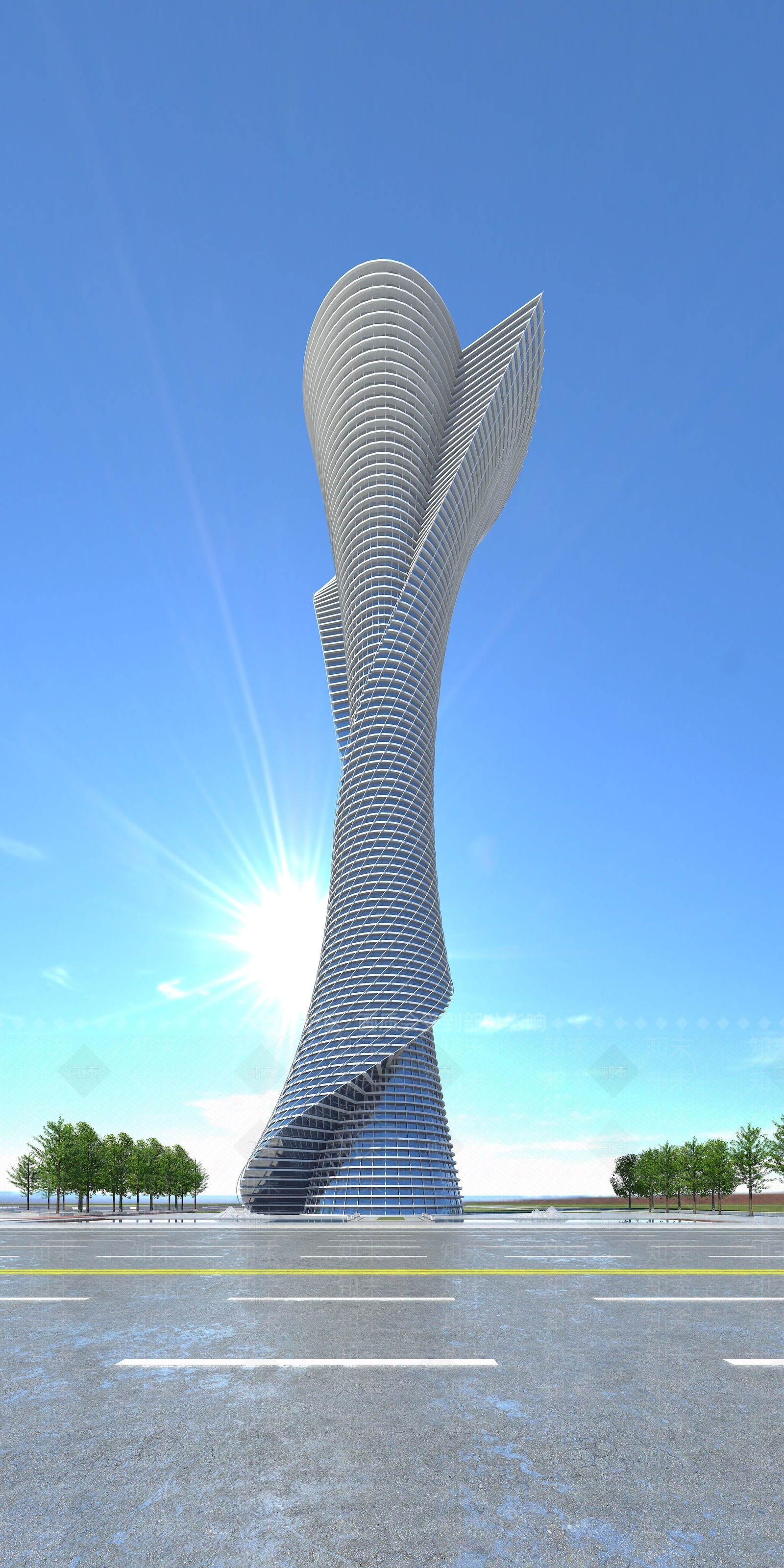 现代艺术风格建筑3D模型下载【ID:1198106248】