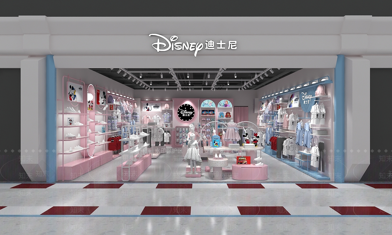 现代服装店3D模型下载【ID:1198107894】