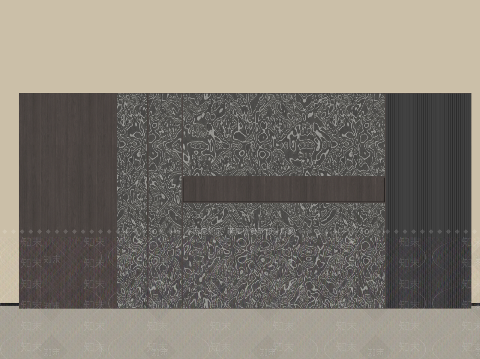 现代意式背景墙SU模型下载【ID:1198108484】