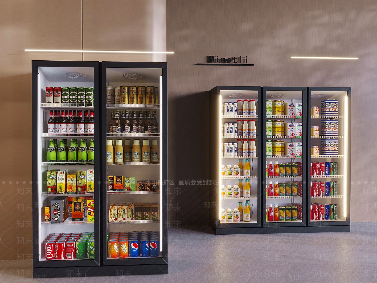 冰柜3D模型下载【ID:1198108540】