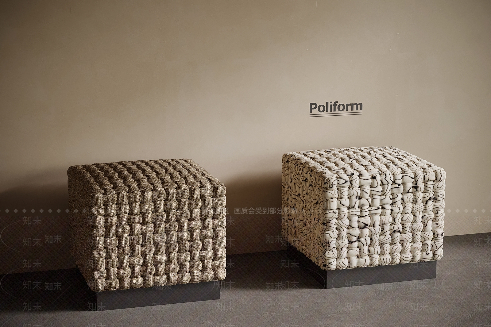 现代中古沙发凳3D模型下载【ID:1198108871】