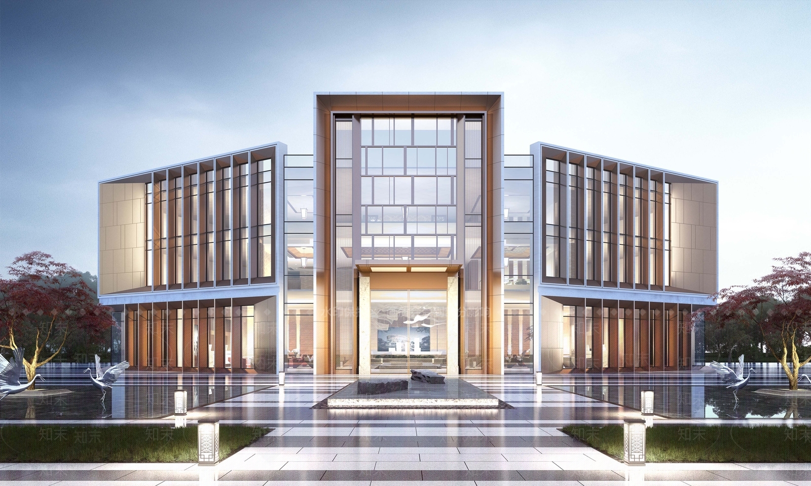 现代小公建SU模型下载【ID:1198109605】