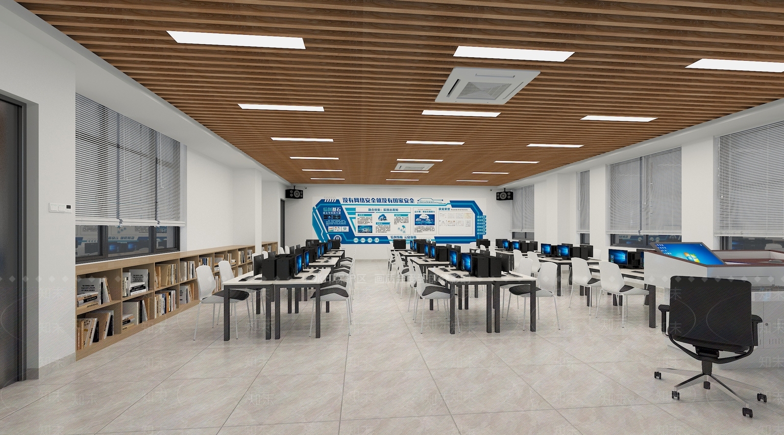 现代教室3D模型下载【ID:1198110449】
