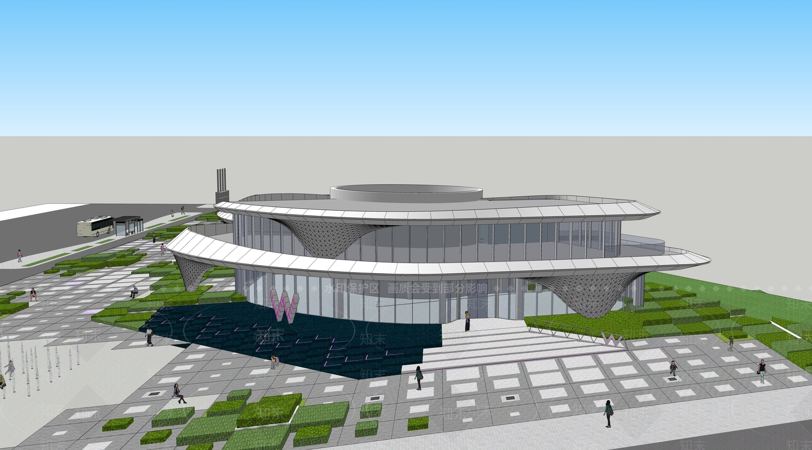 现代小公建SU模型下载【ID:1198113758】