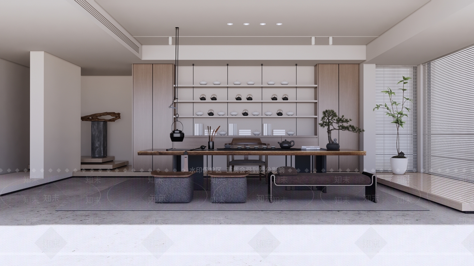 中式茶室SU模型下载【ID:1198112719】