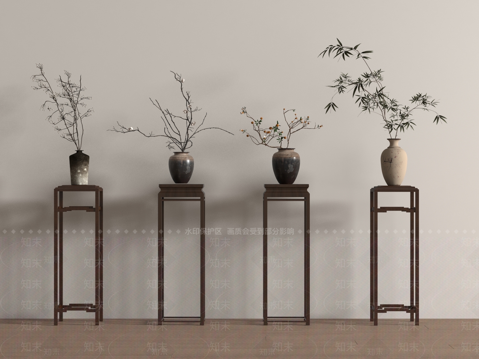 花架3D模型下载【ID:1198115345】