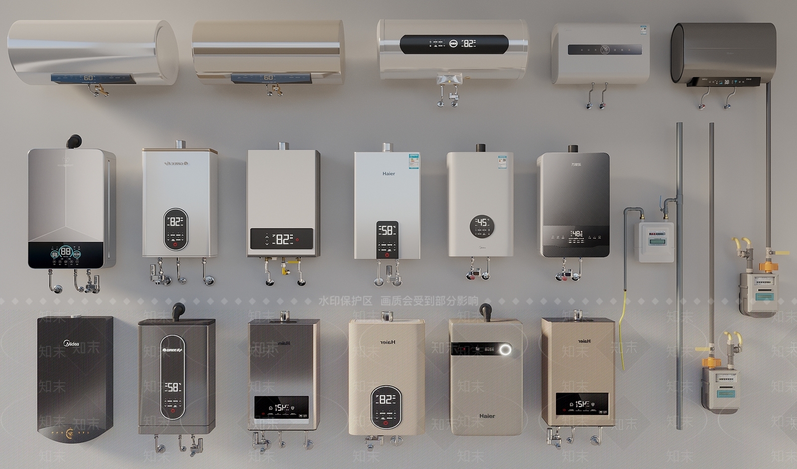 热水器SU模型下载【ID:1198117631】