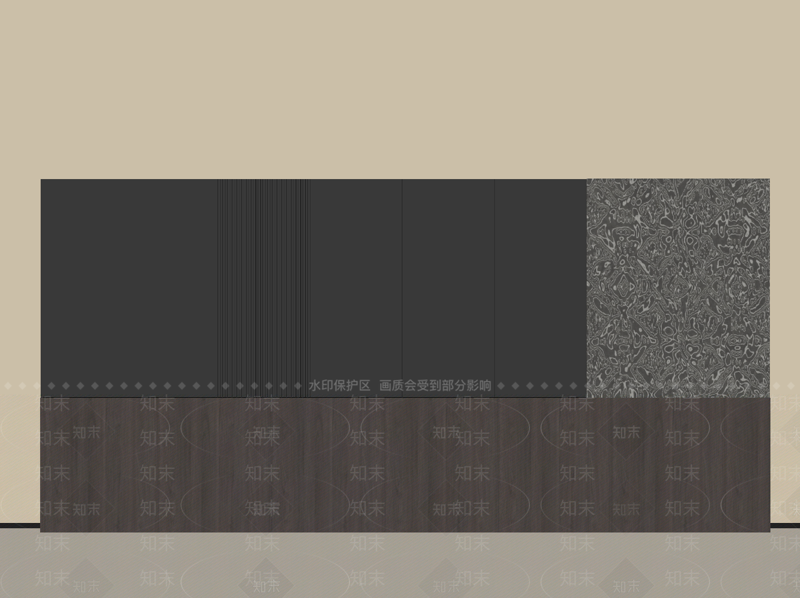 现代意式背景墙SU模型下载【ID:1198117703】