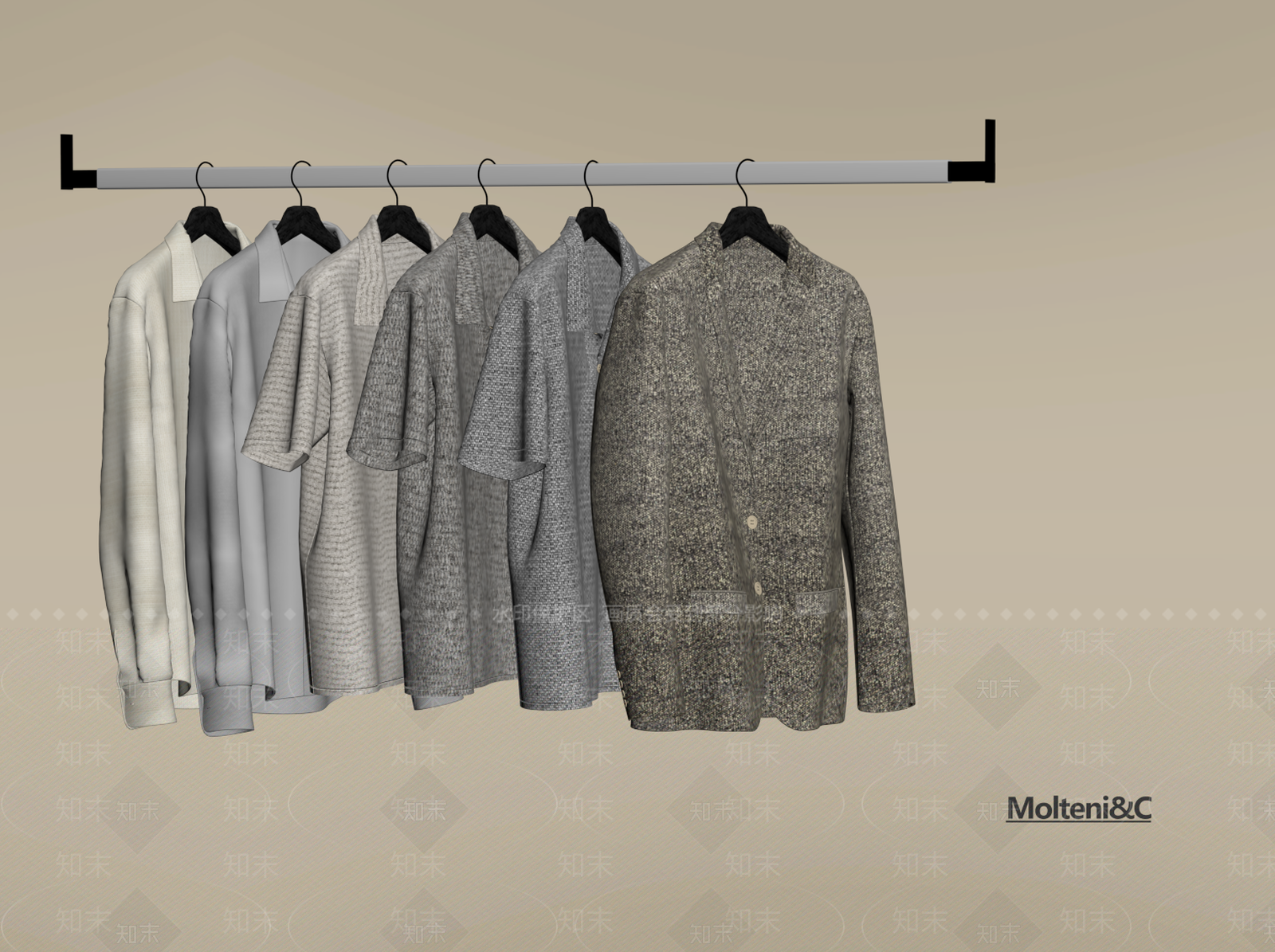 衣服SU模型下载【ID:1198118264】
