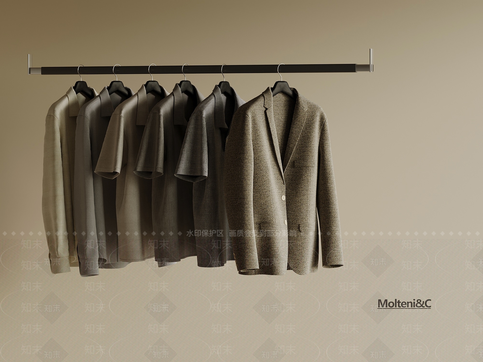 衣服SU模型下载【ID:1198118264】