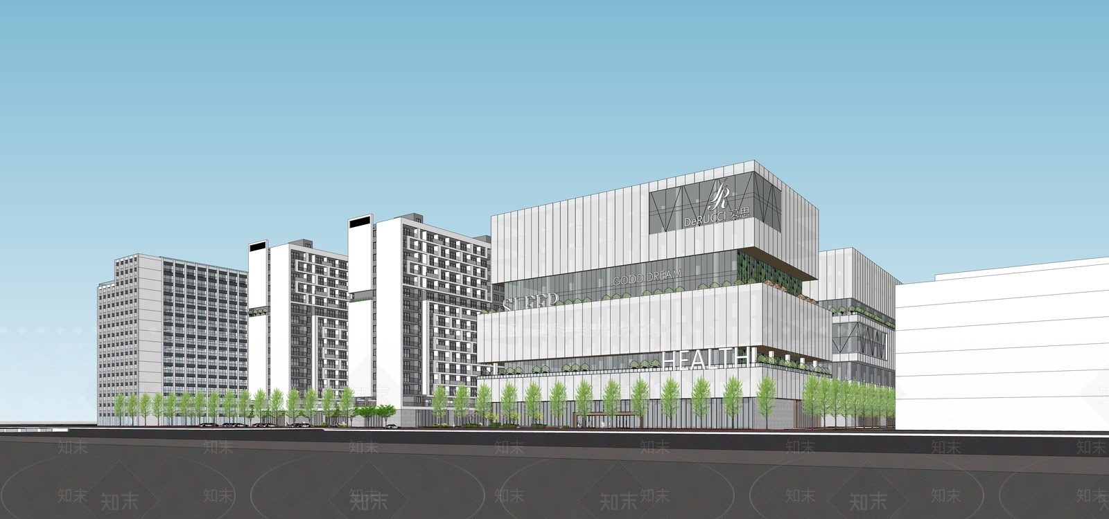 现代工业厂房SU模型下载【ID:1198121389】
