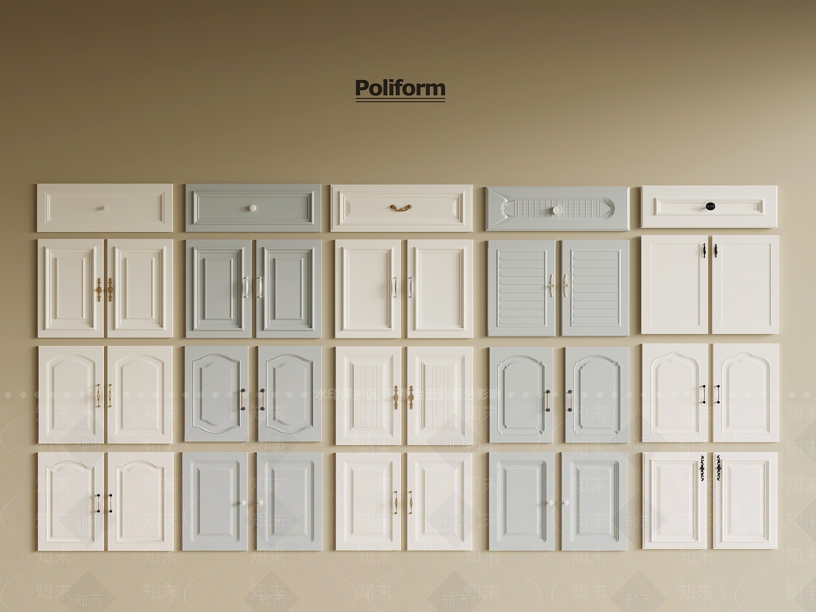 现代柜门3D模型下载【ID:1198125316】