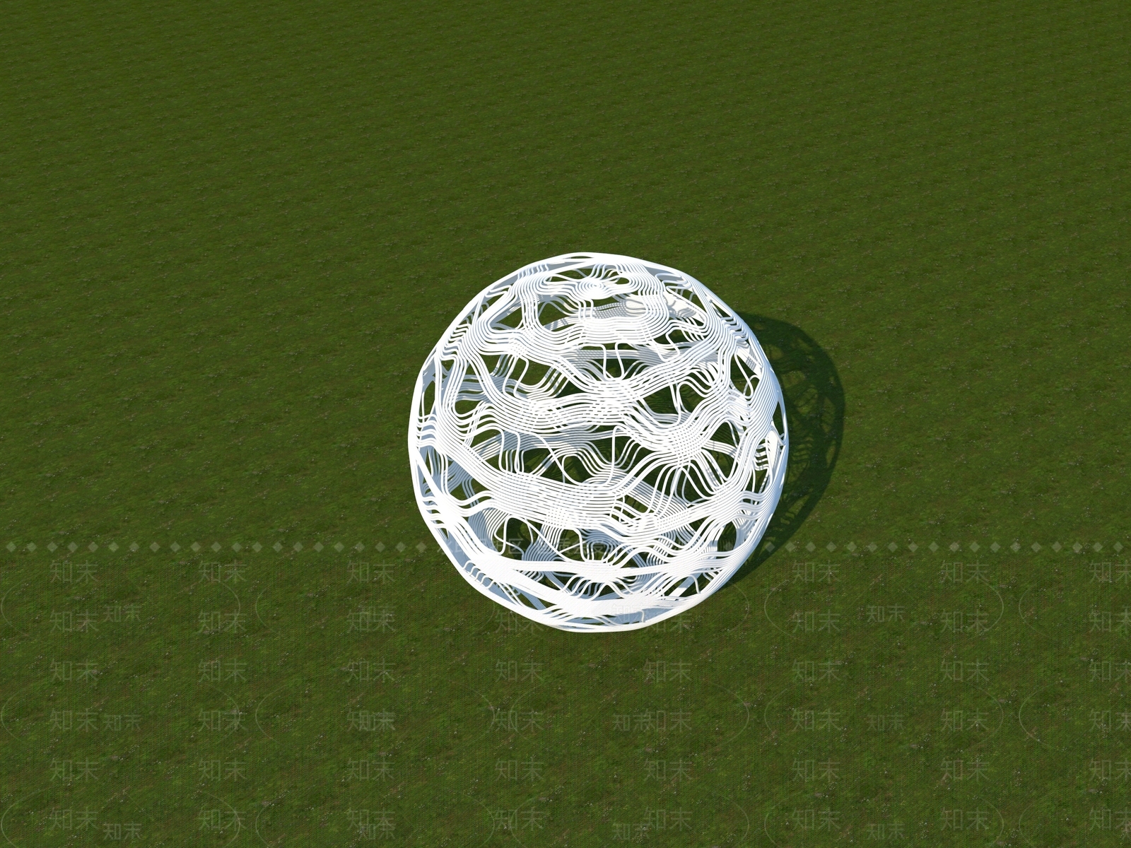 现代景观雕塑3D模型下载【ID:1198121381】