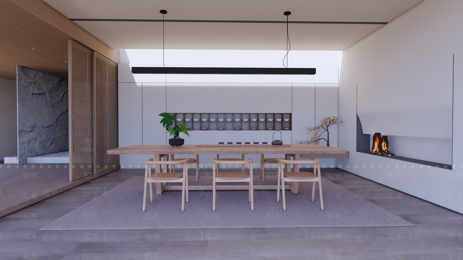 中式茶室SU模型下载【ID:1198121559】
