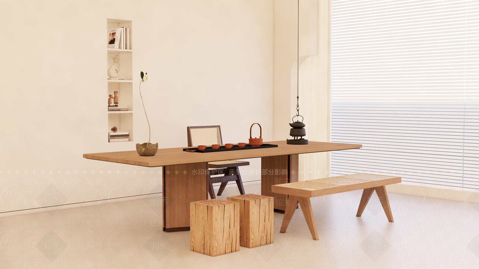 中式茶室SU模型下载【ID:1198123767】