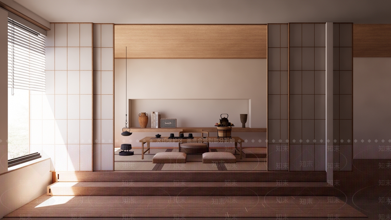 中式茶室SU模型下载【ID:1198124709】