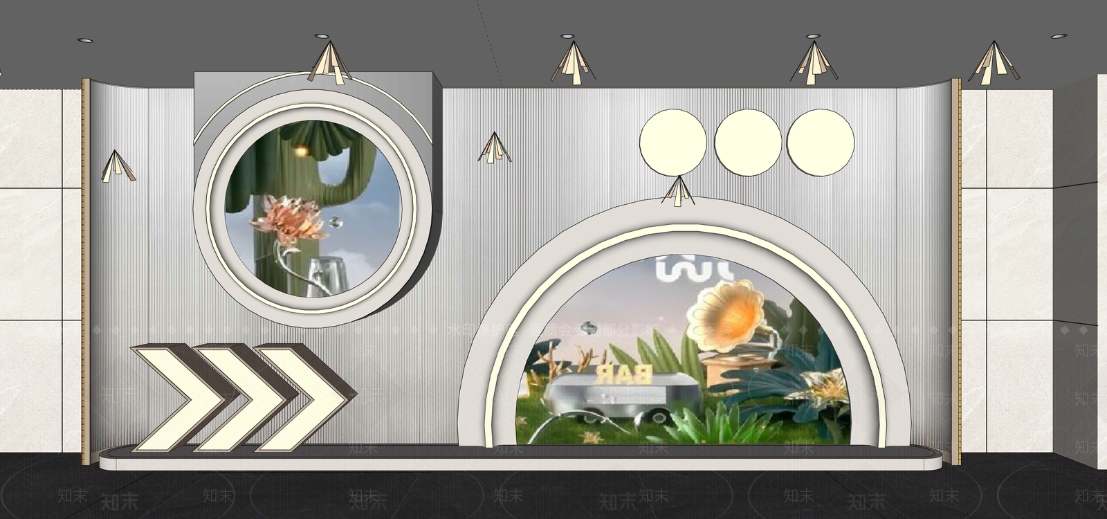 现代儿童活动空间SU模型下载【ID:1198129324】