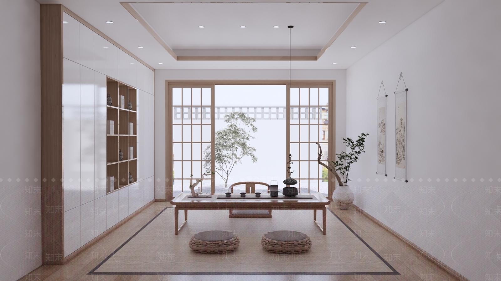中式茶室SU模型下载【ID:1198130380】