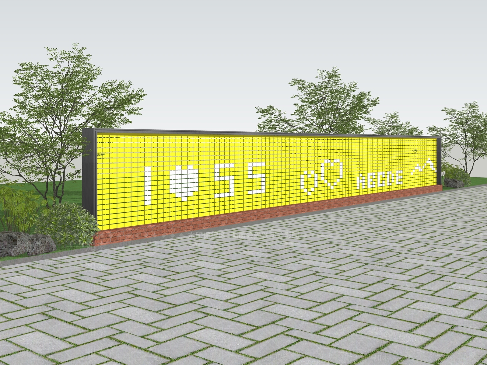 现代口袋公园SU模型下载【ID:1198131506】