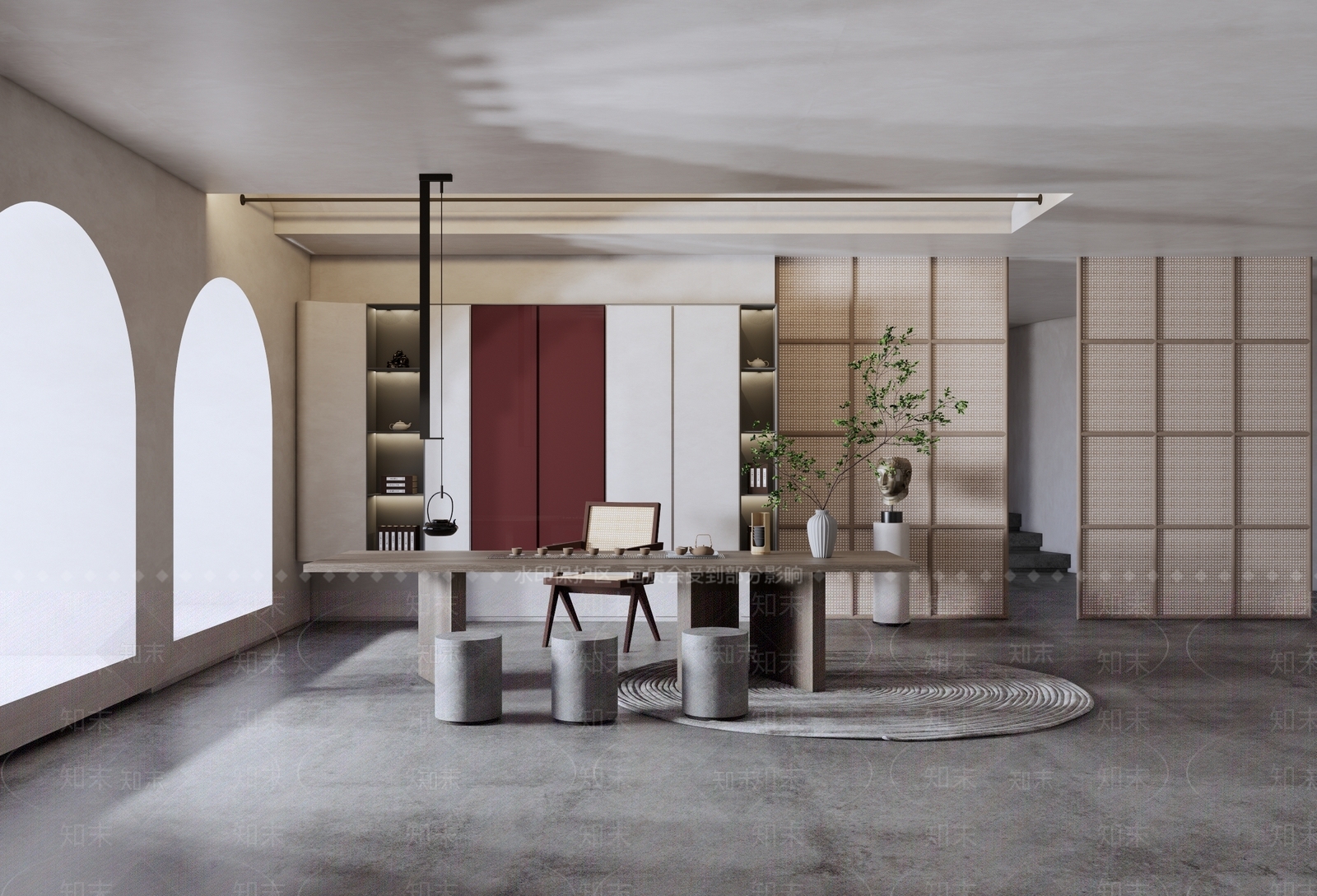 中式茶室SU模型下载【ID:1198131256】