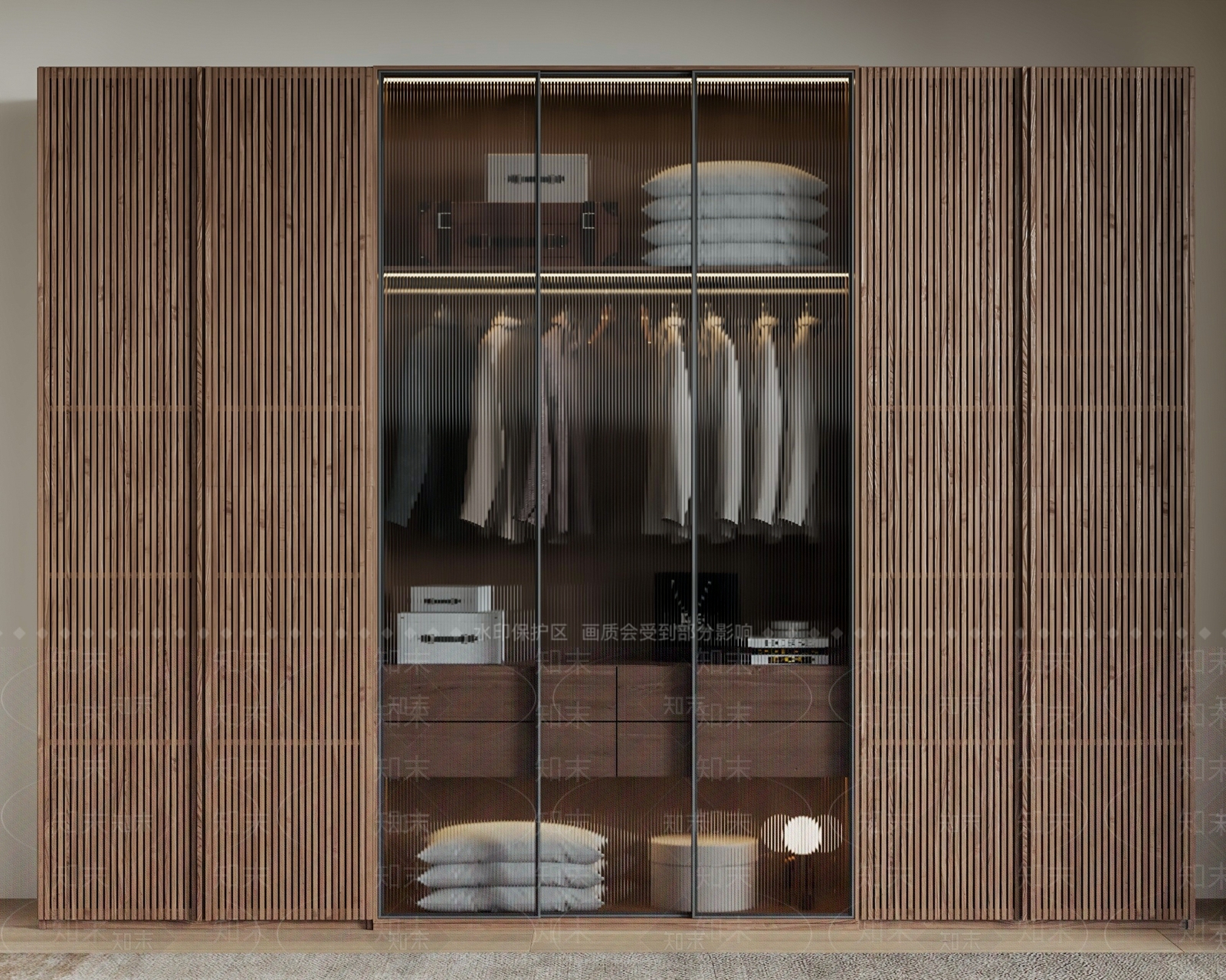 新中式日式衣柜3D模型下载【ID:1198134660】