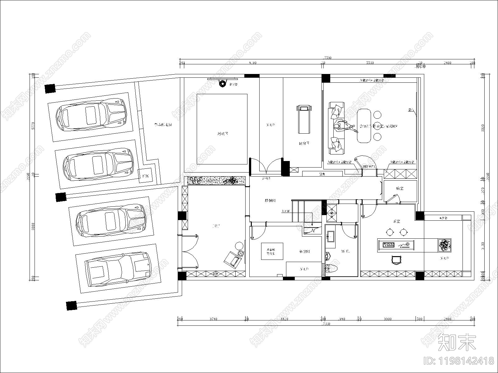 平面布置图施工图下载【ID:1198142418】