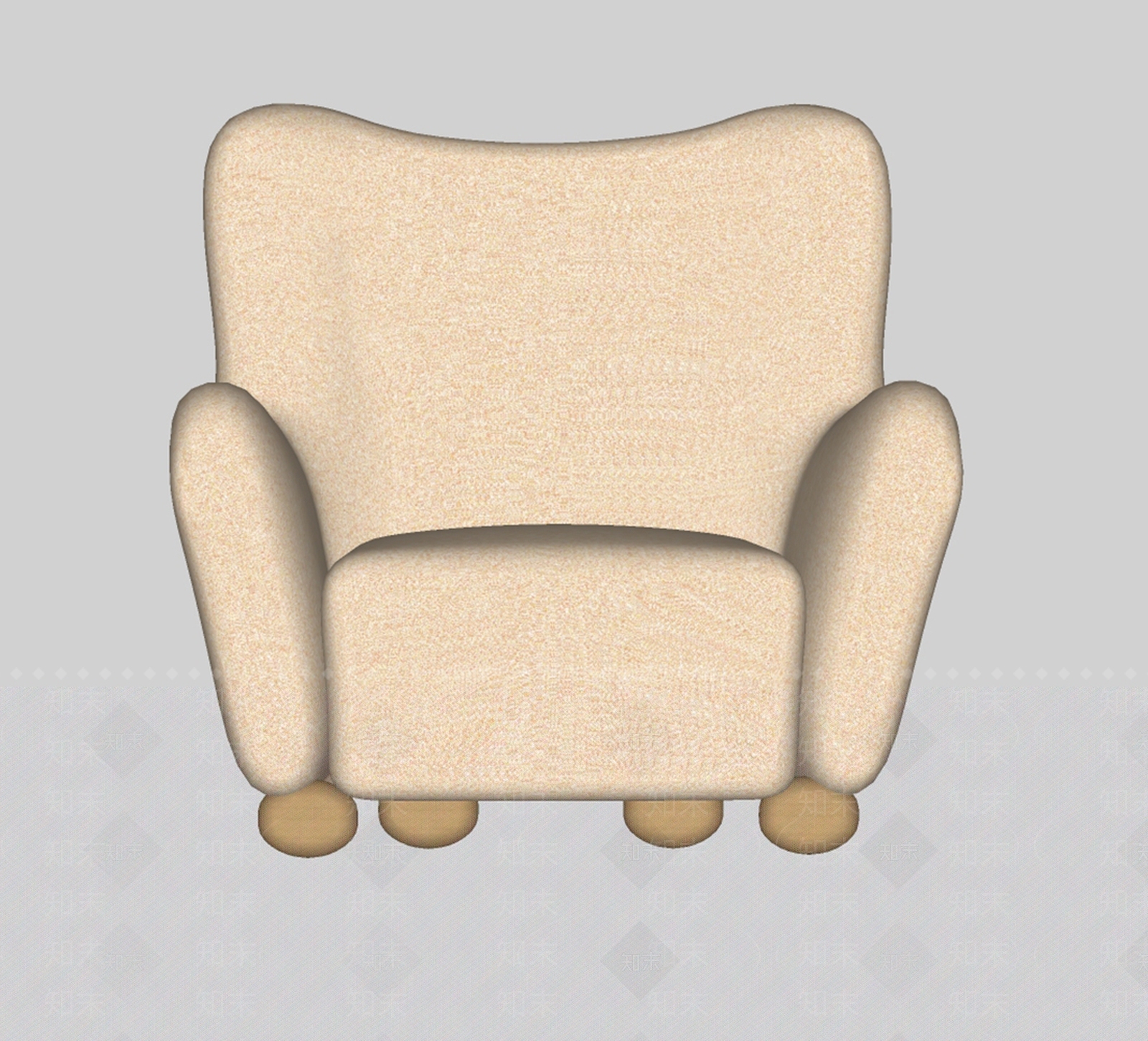 现代休闲椅SU模型下载【ID:1198282305】