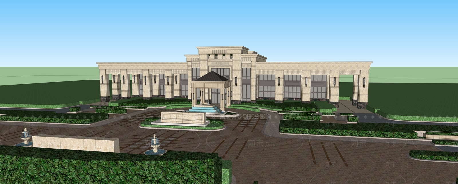 现代小公建SU模型下载【ID:1198147105】