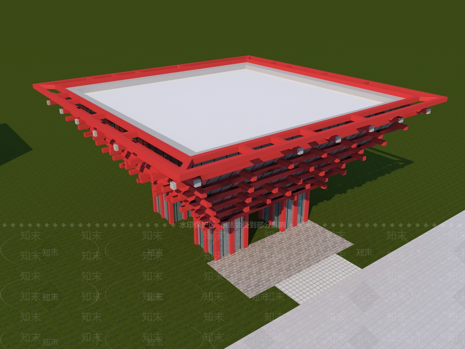 现代博物馆3D模型下载【ID:1198150550】