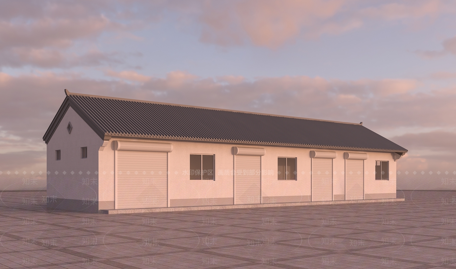 现代别墅外观3D模型下载【ID:1198155278】