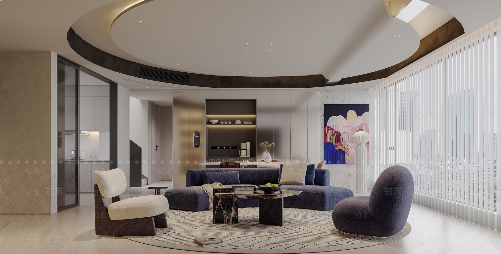 意式家居餐厅3D模型下载【ID:1215162223】
