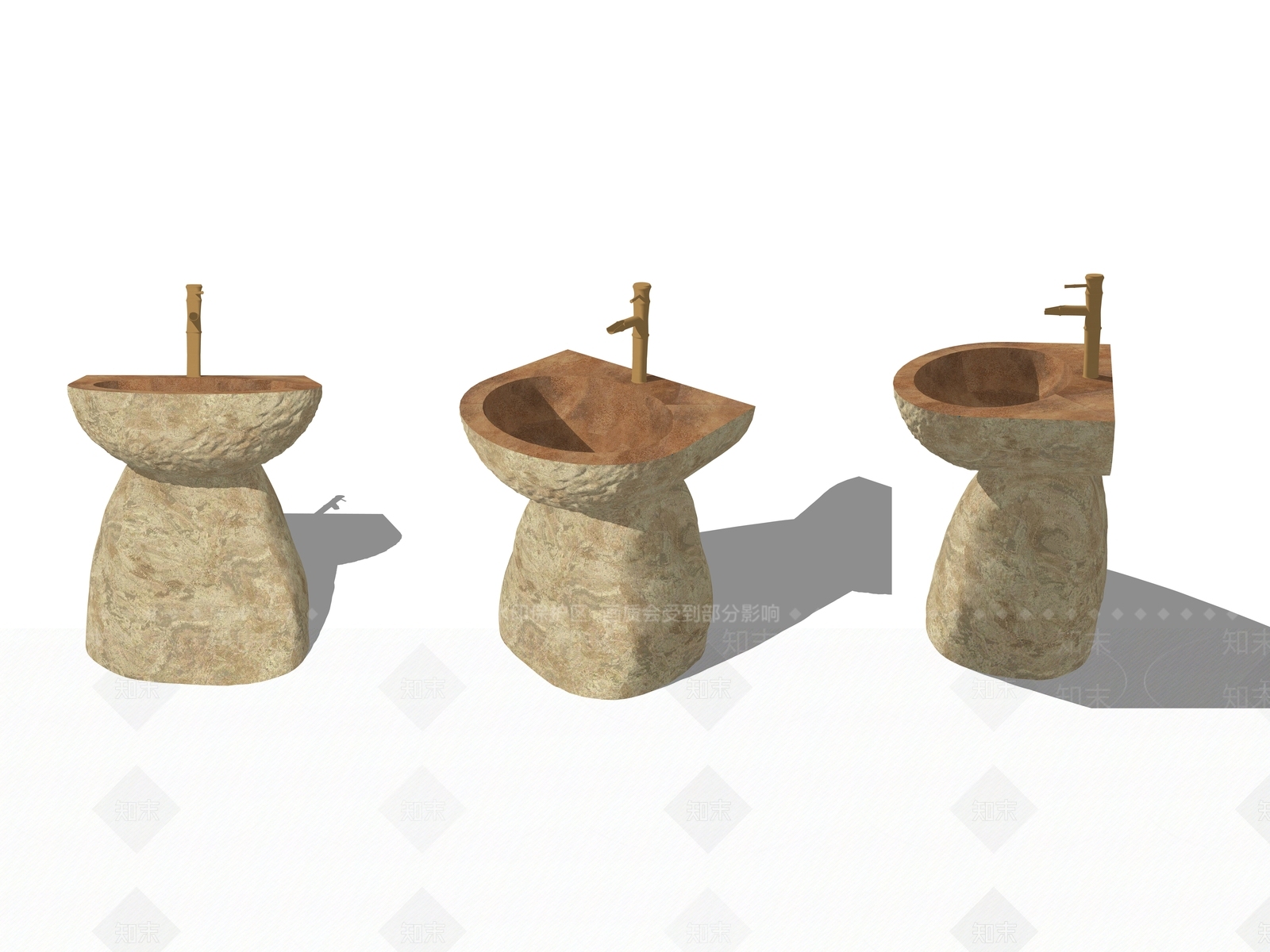 侘寂现代其他户外家具SU模型下载【ID:1198160672】