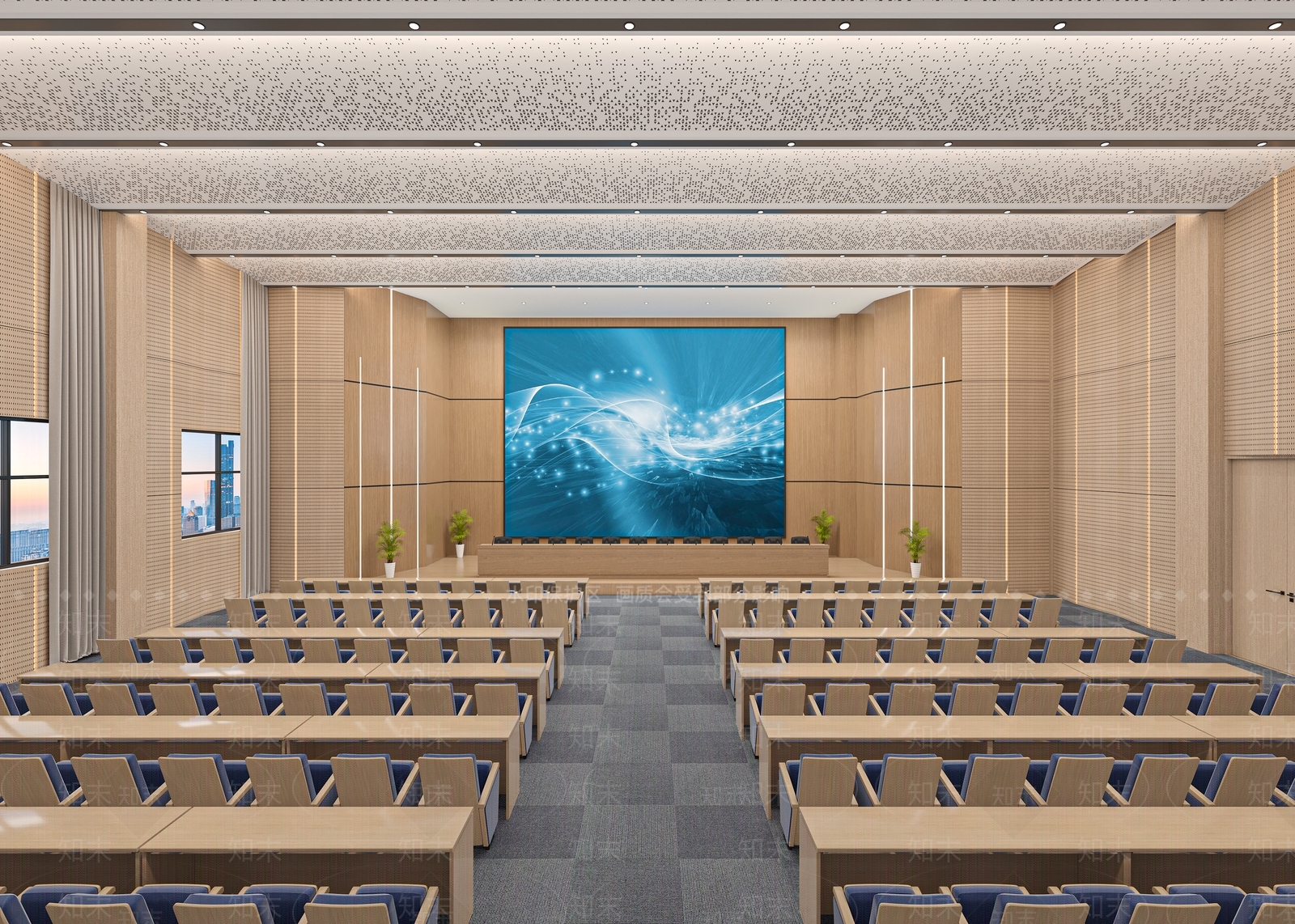 现代报告厅3D模型下载【ID:1198161684】