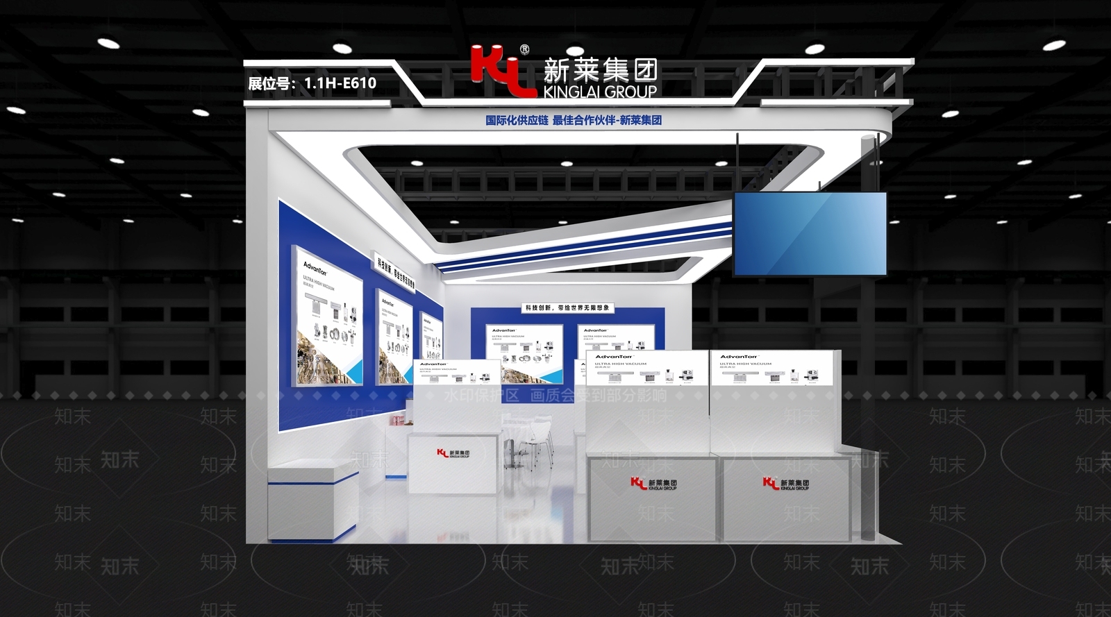 现代简约科技展厅3D模型下载【ID:1198161408】