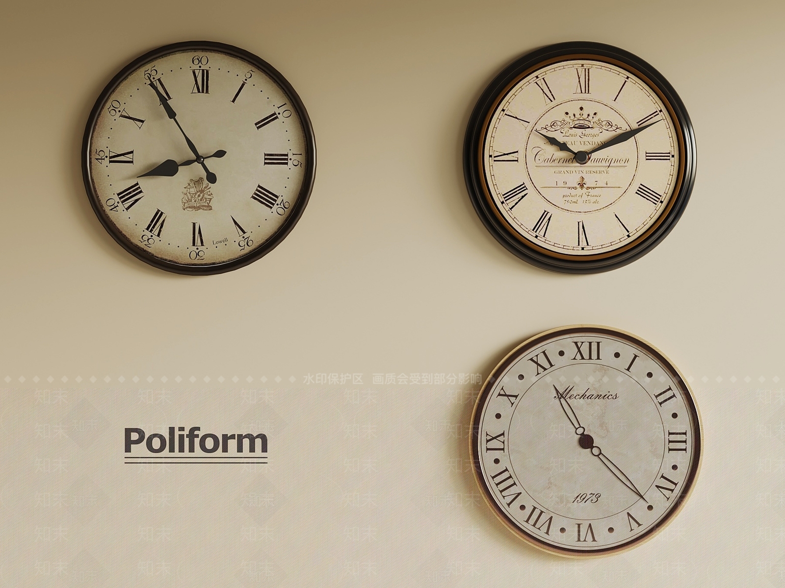 钟表3D模型下载【ID:1198166034】