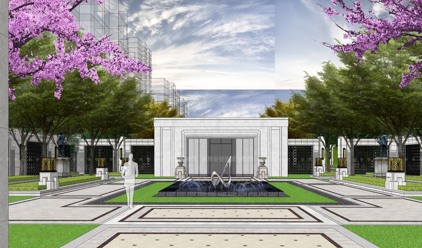 现代小公建SU模型下载【ID:1198168644】