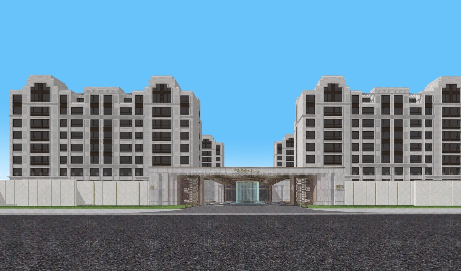 现代多层住宅SU模型下载【ID:1198171074】