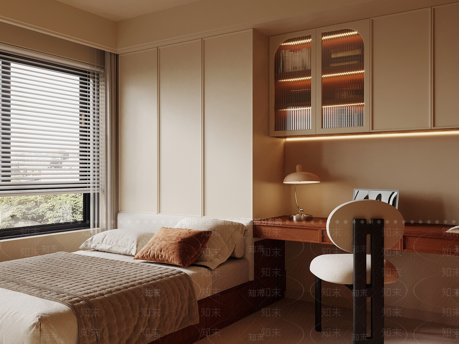 中古榻榻米卧室3D模型下载【ID:1198183554】