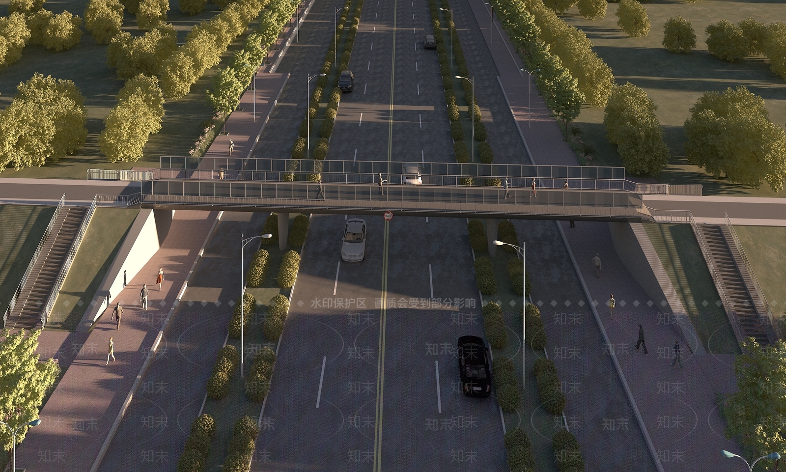 现代街道设施3D模型下载【ID:1198186207】