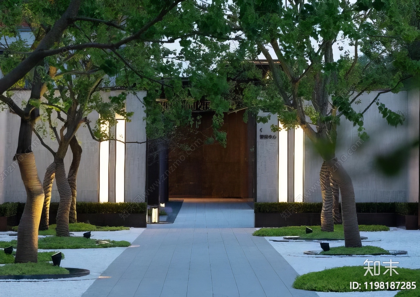 现代景墙施工图下载【ID:1198187285】